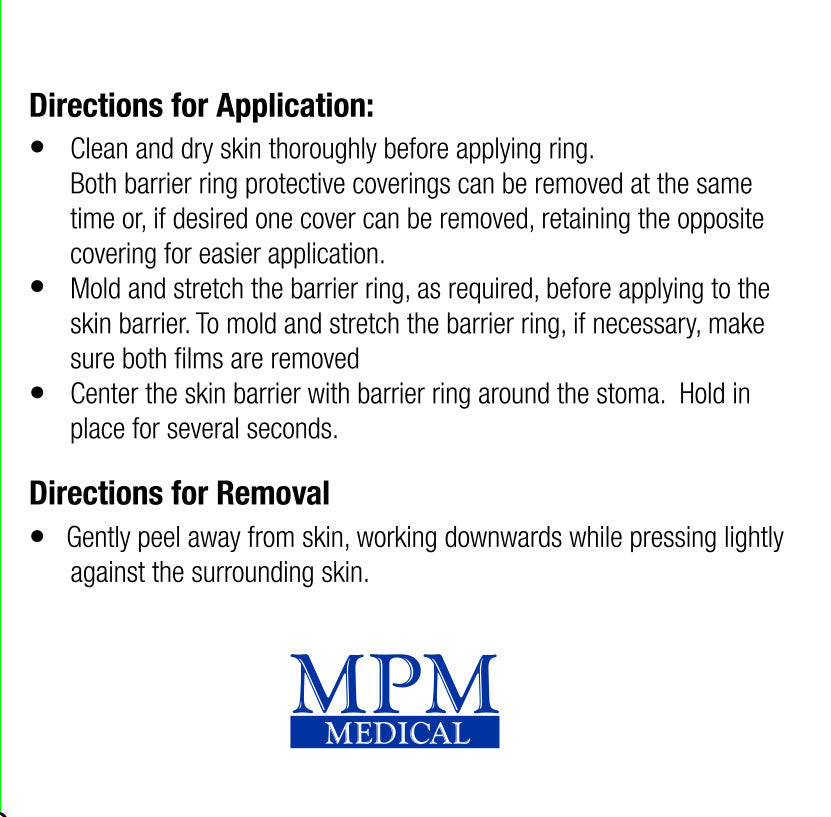 Ostomy Barrier Ring (2") Box of 10 - MPM Medical