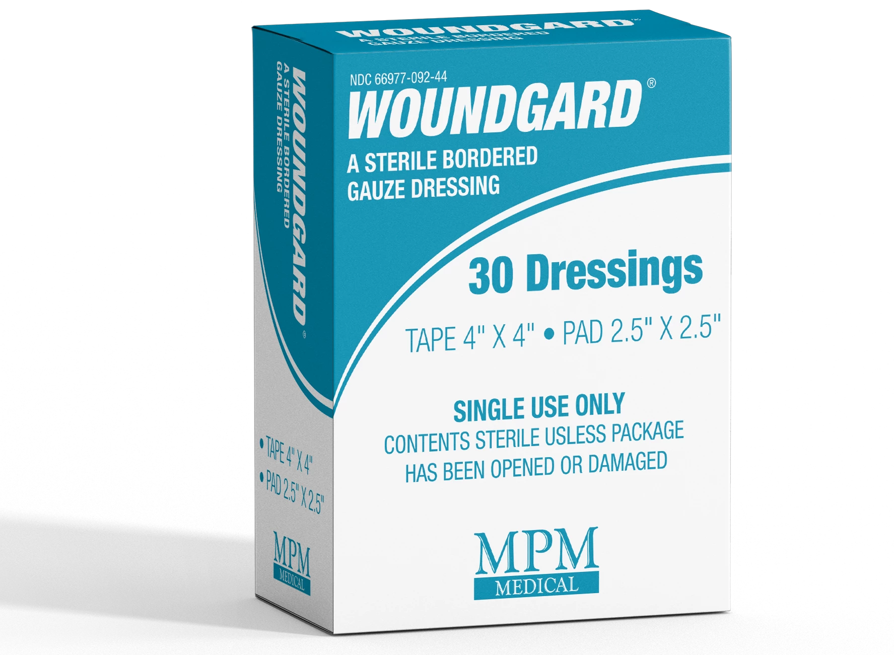 gauze dressing for wounds AllaQuix Basic Non-Woven Adhesive Island (4"x14") Sterile & Latex-Free Different Dressings Types for Leg