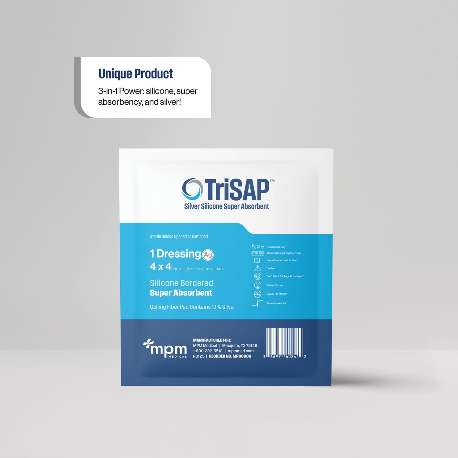 サプリメント MP TriSAP™ | Silver Wound Dressing | Wound care | MPM Medical