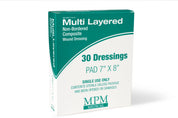 Multi-Layered Non-Bordered Composite Wound Dressing