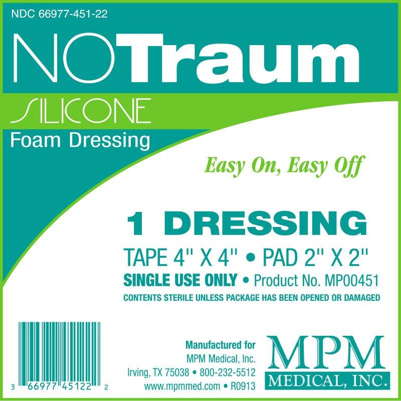 NoTraum Silicone Foam Dressing for Wound Care | MPM Medical NoTraum Silicone Foam Dressing for Wound Care | MPM Medical