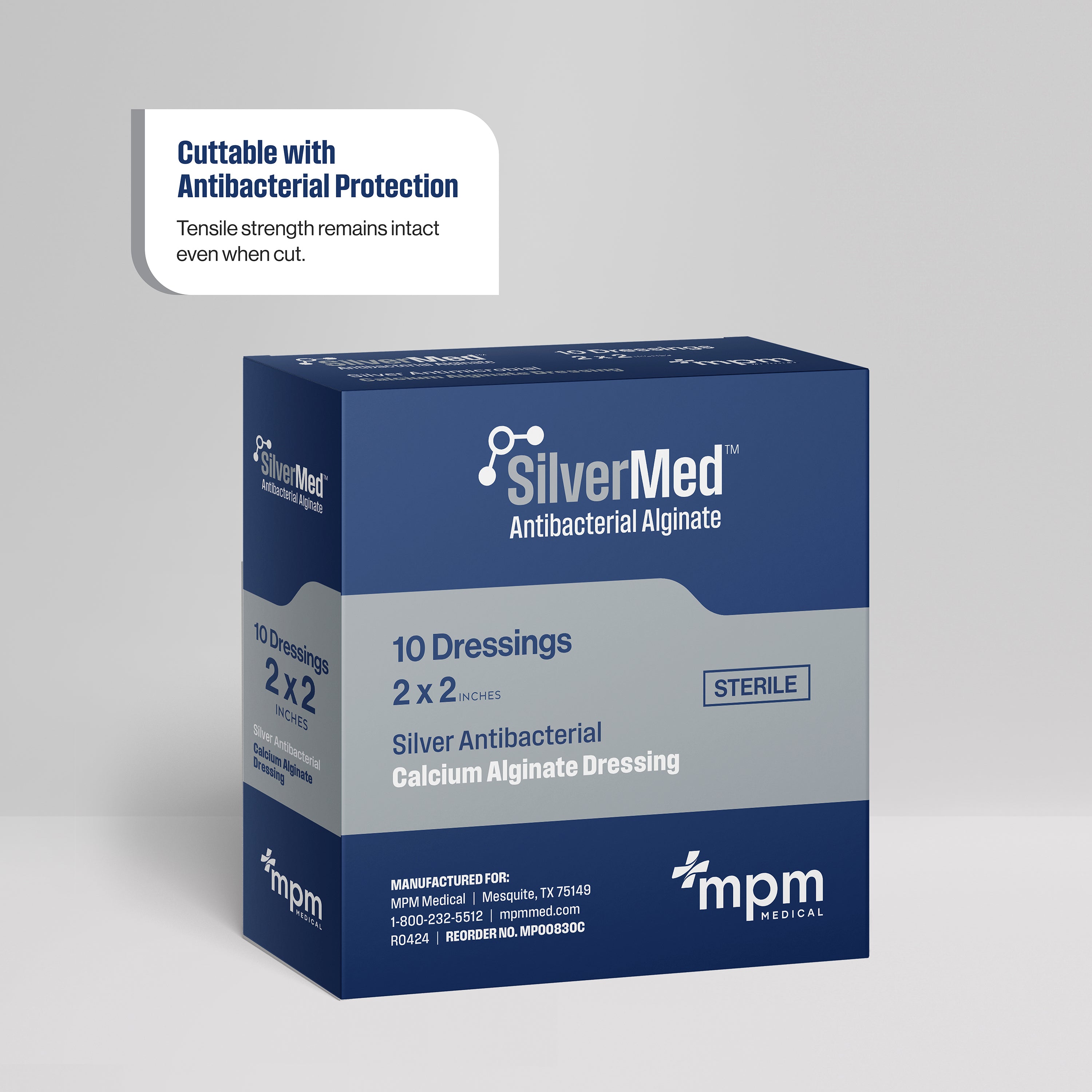 Silver Antibacterial |  Calcium Alginate Dressing | MPM Medical